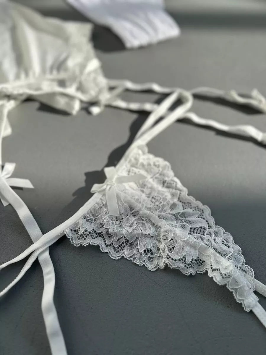 NocteLace Fleur de Neige Lingerie Set