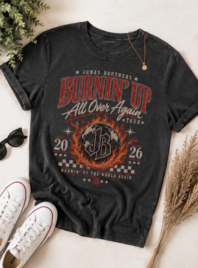 Jonas Brothers Burnin’ Up Tour Shirt