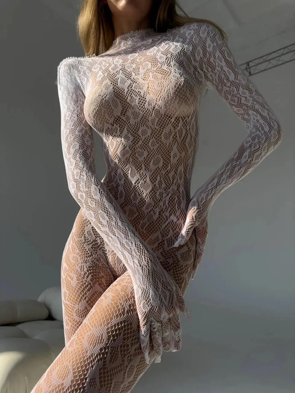 NocteLace Venus Transparent Bodysuit