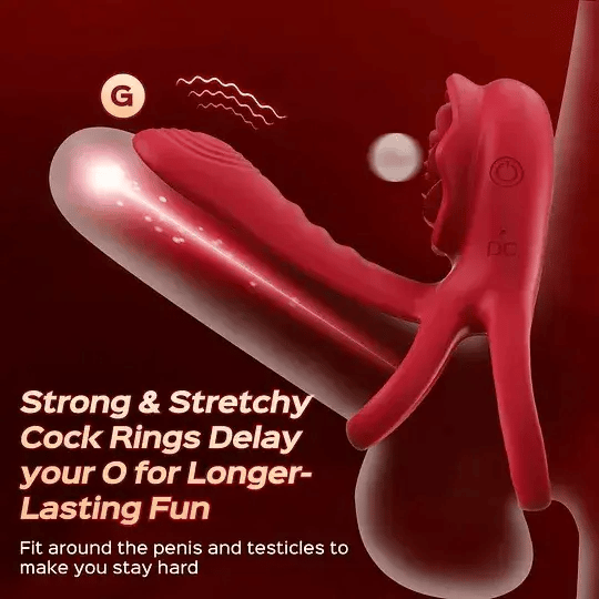 💥4 COLORS Ring-FLORAX 15° Curve Boost & Bloom Cock Ring-4 in 1 Couple Toy Penis Ring