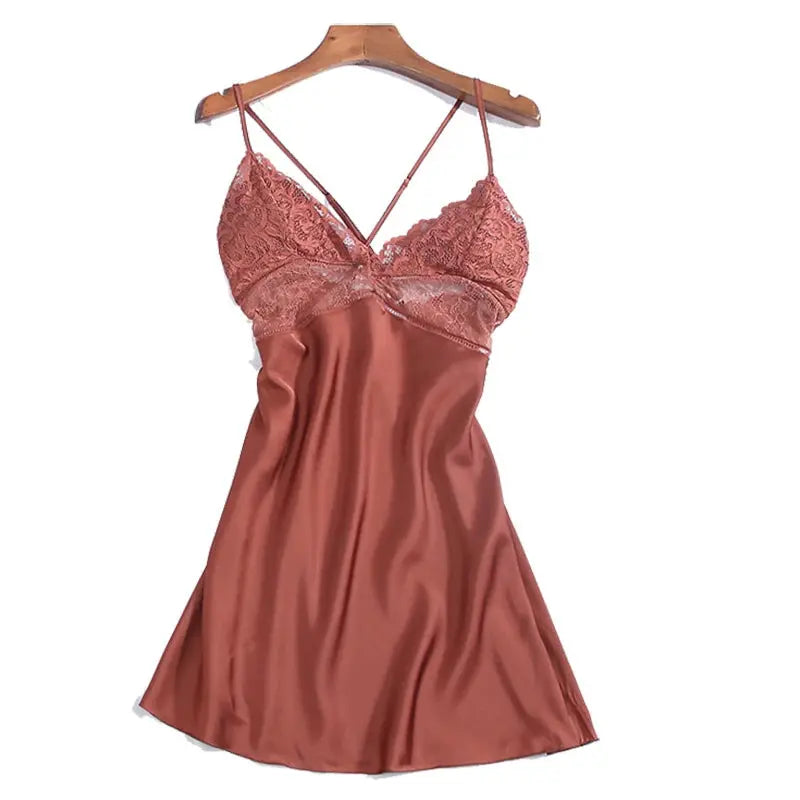 NocteLace™ Summer Satin Nightdress