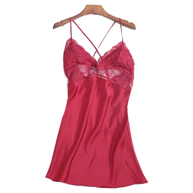 NocteLace™ Summer Satin Nightdress
