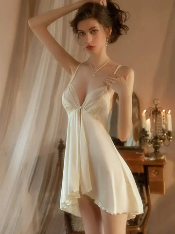 NocteLace™ Julia Sexy Ice Silk Set