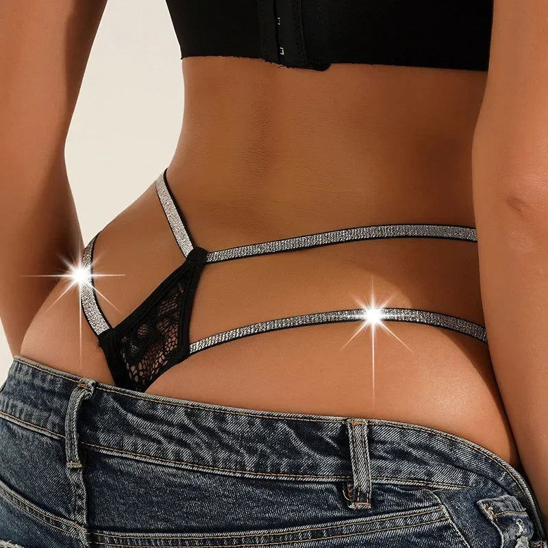 NocteLace™ Crystal Charm Thong