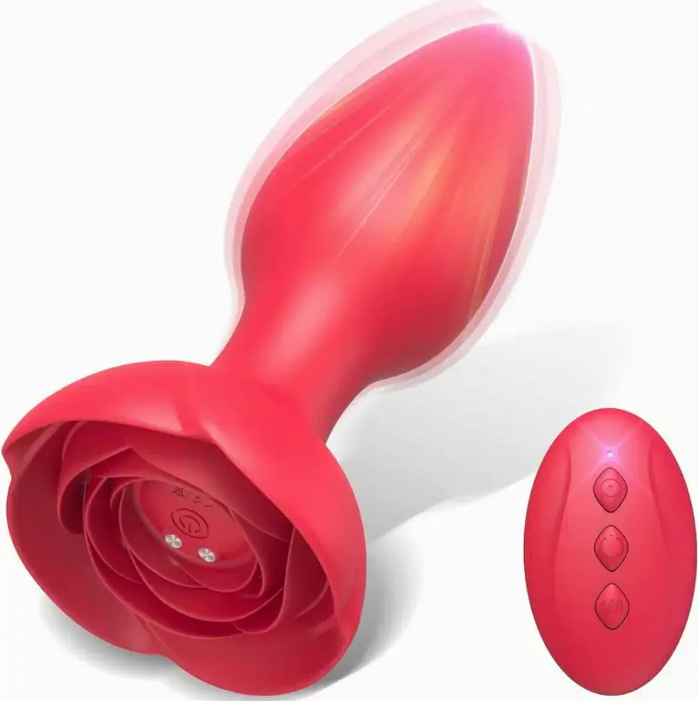 NocteLace™ Rose Remote Control Vibrating Stimulator