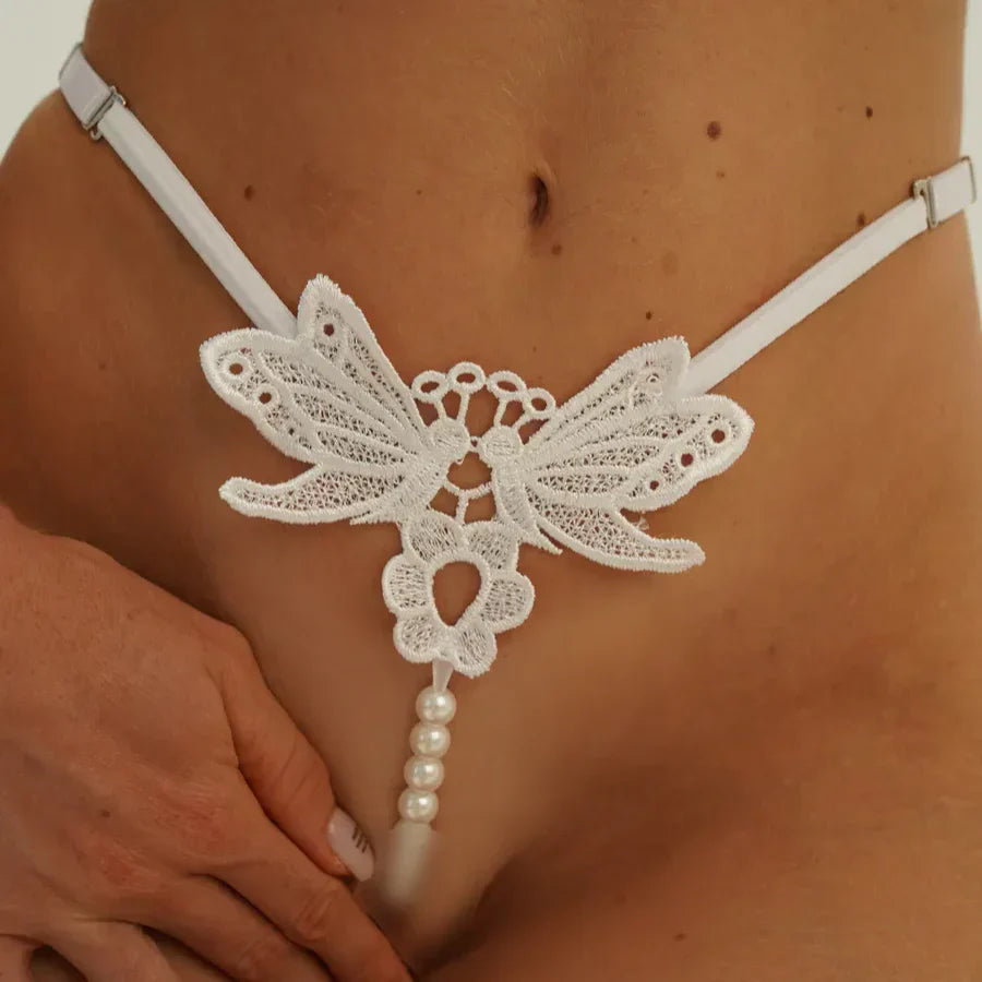 NocteLace ™ Sexy Double Pearl G Thong