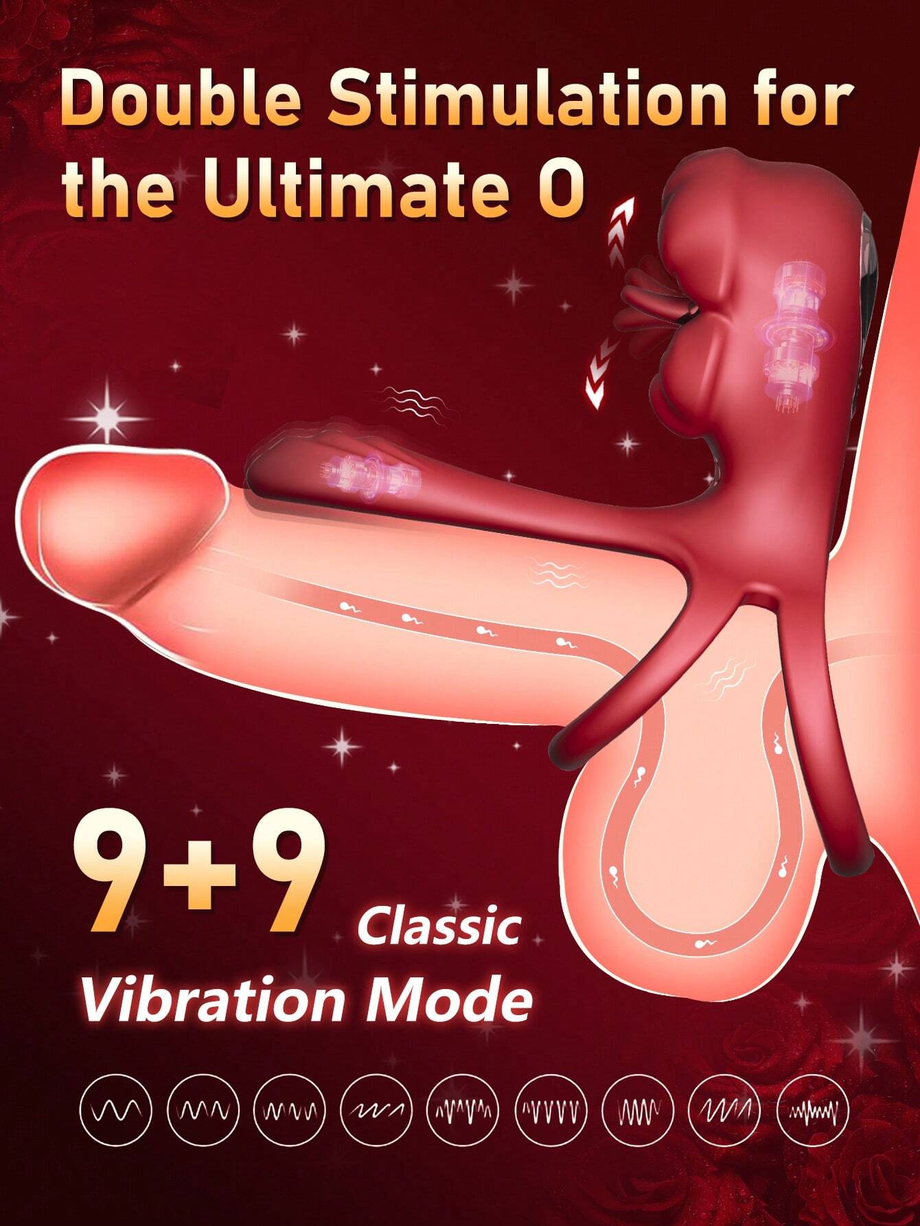 💥2025 KissMaster, Silicone Waterproof Couples Vibrator