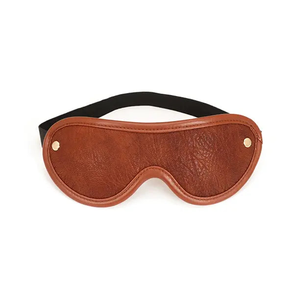 NocteLace™ Brown Leather Eye mask