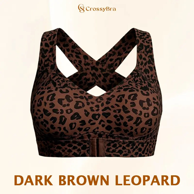 CrossyBra - Cross Back Front Closure Wireless Posture Support Bra